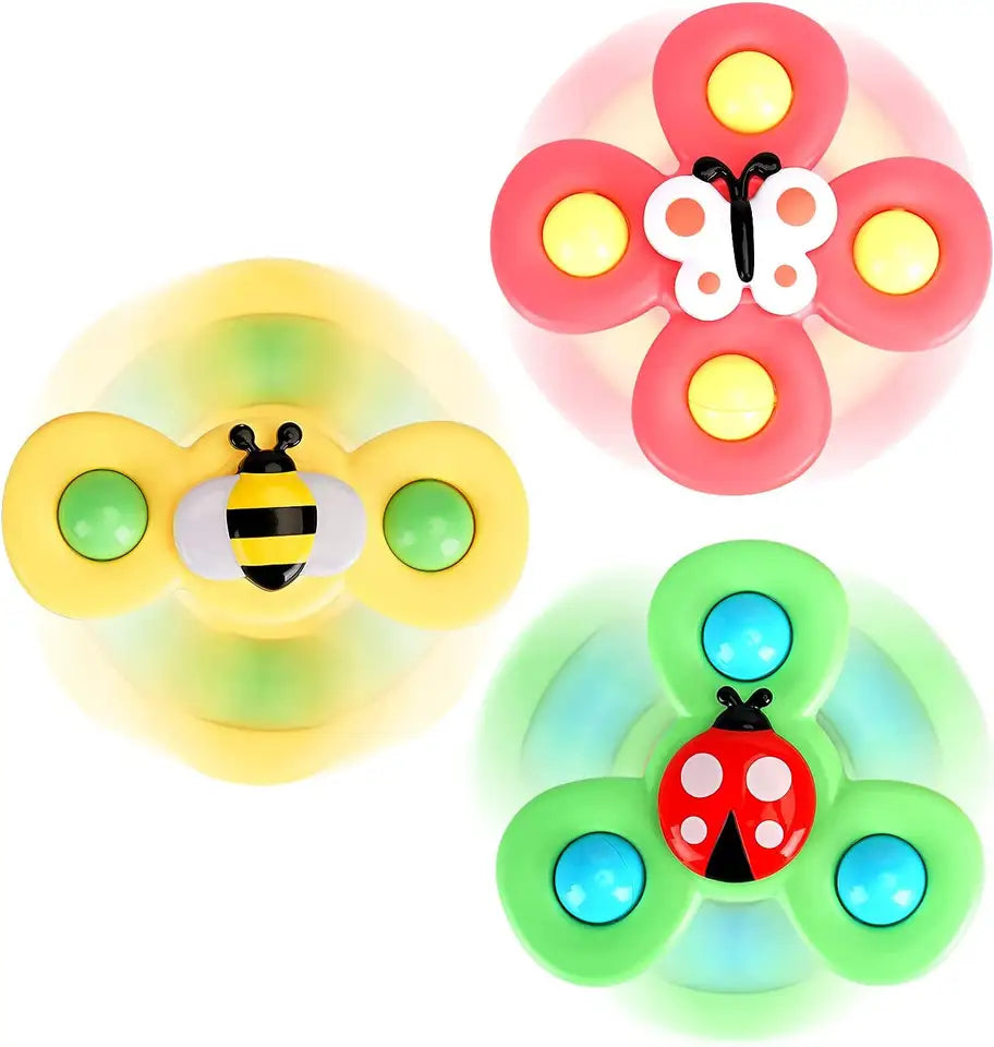 Suction Cup Spinner for Kids - 3 Piece