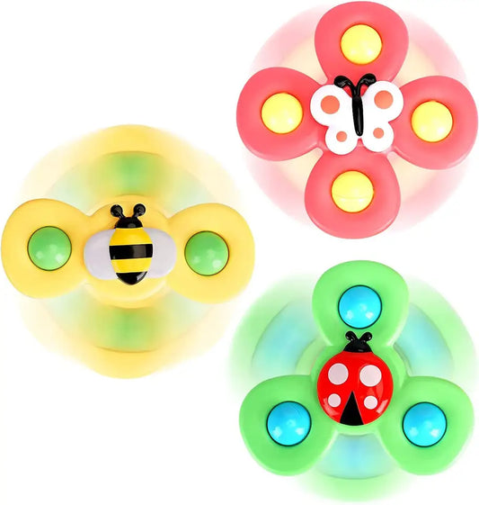 Suction Cup Spinner for Kids - 3 Piece