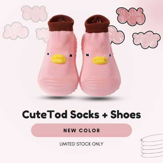 CuteTod Baby Socks Shoe - Pink - Limited Edition